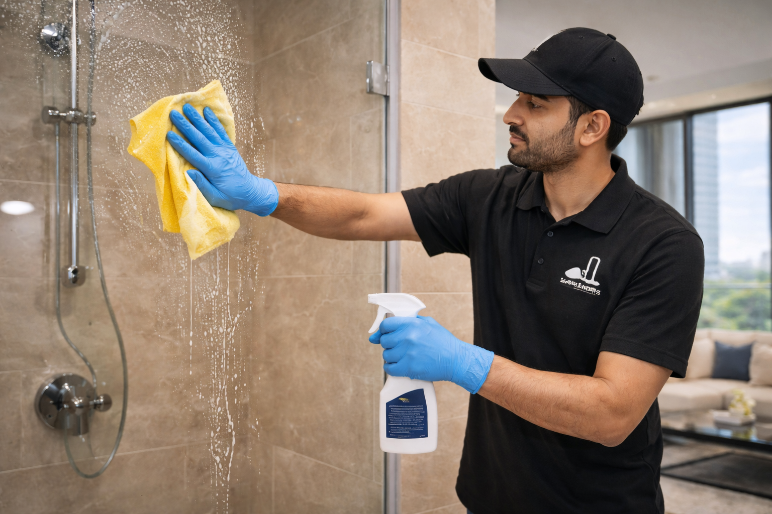 Deep cleaning bathroom