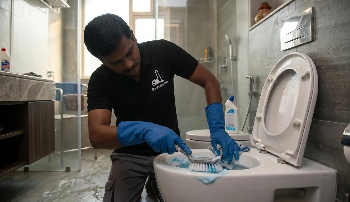 professional bathroom cleaning - spotlessolutions